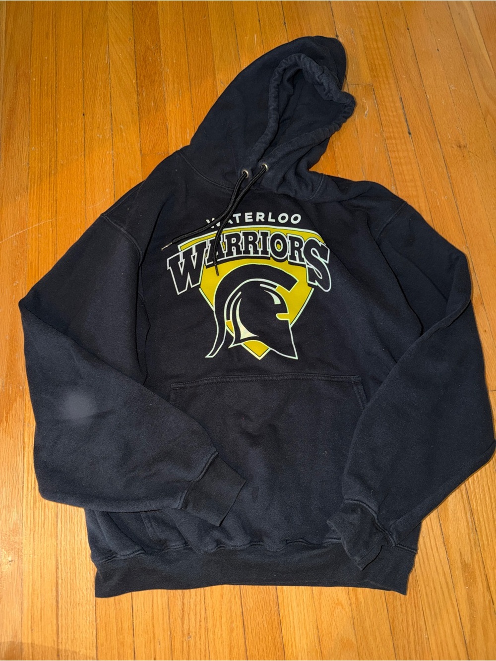 Waterloo Warriors Black Pullover Hoodie